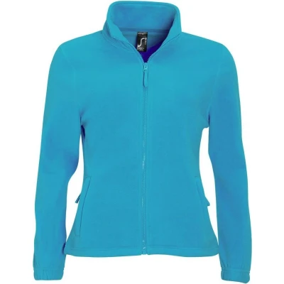 Afbeelding van SOLS Dames/dames North Full Zip Fleece Jacket (Aqua) Maat L