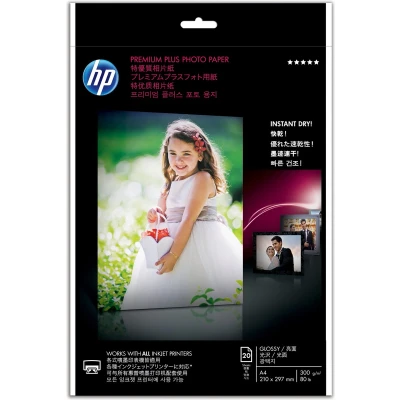 Afbeelding van Hp Premium Plus Fotopapier Ft A4, 300 G, Pak Van 20 Vel, Glanzend