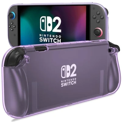 Afbeelding van ProCase Étui de protection pour Nintendo Switch 2 2025, résistant aux rayures et chocs avec poignée ergonomique Violet