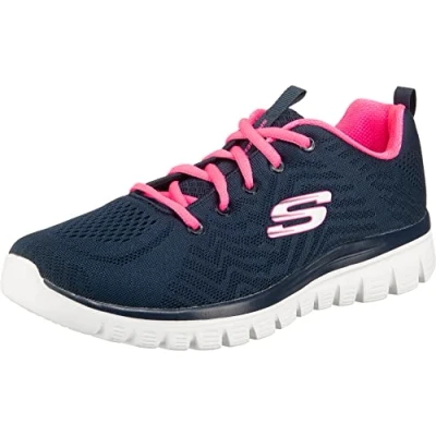Image de Skechers Uno Shimmer Away Femme Baskets, bleu marine, 37.5 EU