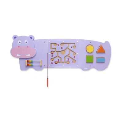 Afbeelding van Viga Toys Nijlpaard Wandspeelbord Multi