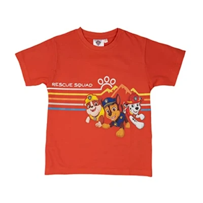 Afbeelding van Paw Patrol T shirt voor jongens Rescue Squad Top Kinderen met korte mouwen Rood, Rood