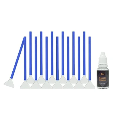 Afbeelding van UES FFR24 Volledig frame sensorreinigingsset voor CCD en CMOS digitale spiegelloze camera&#039;s (14 x 24 mm pads + 15 ml sensorreiniger)