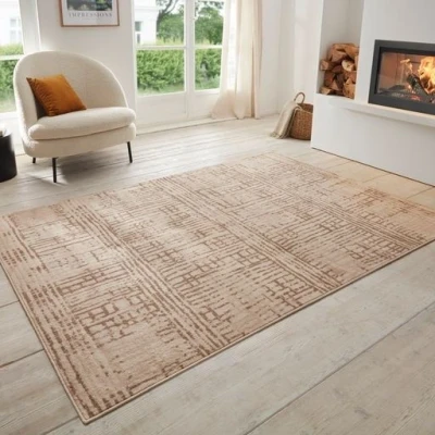 Afbeelding van Vloerkleed Vintage Sole 200x280cm Beige 123vloerkleed.nl is de online webshop voor vloerkleden en woonaccessoires.