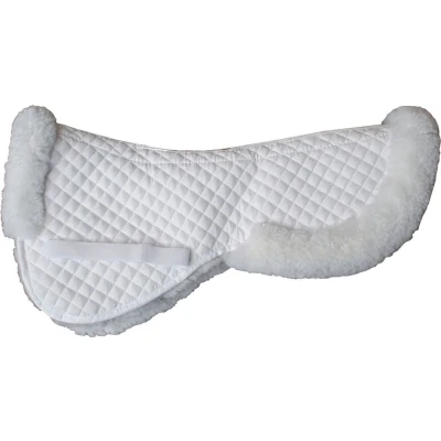 Afbeelding van Harry&#039;s Horse Zadelonderlegger Merinowol Wit Full