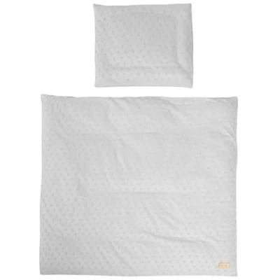 Afbeelding van roba Biologisch Lil Planet babybeddengoed, 2 delig, 80 x cm + 40 35 cm, GOTS en Oeko Tex gecertificeerd, zilvergrijs
