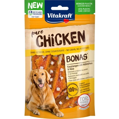 Afbeelding van Vitakraft Chicken Bonas Sticks Kipfilet Kaas hondensnack 80 gram