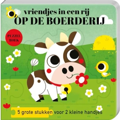Afbeelding van Puzzelboek vriendjes In een rij Op de boerderij