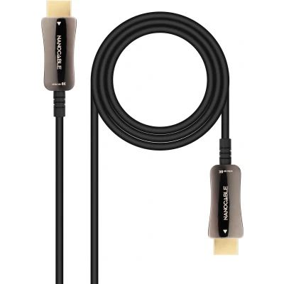 Afbeelding van HDMI Kabel NANOCABLE 10.15.2110 8k ultra hd 48 gbit/s 10 m Zwart