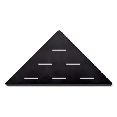Afbeelding van LoooX Corner Shelf hoekplanchet 30x22cm geschikt voor in doucheruimte Mat zwart