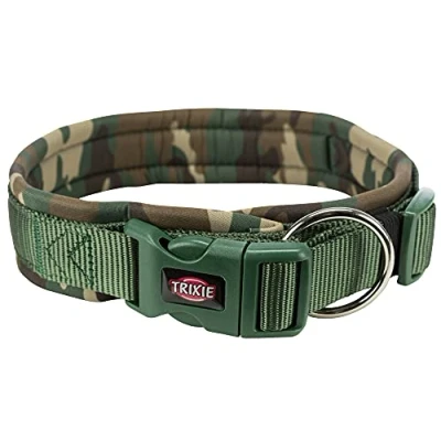 Afbeelding van Trixie Premium Halsband Hond Neopreen Camouflage Groen