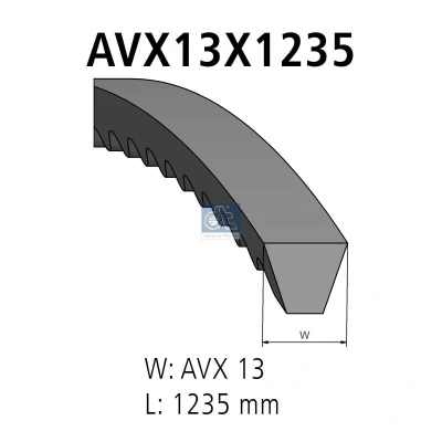 Afbeelding van DT Spare Parts 7.54853 V Snaar 13 1235