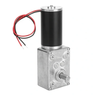 Afbeelding van Motor met eindeloze schroef, 12 V, 30 omw/min, omkeerbaar, enkelvoudige schroefreductiemotor hoog koppel, omkeerbare as 8 mm CW/CCW (30 omw/min)