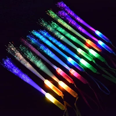 Afbeelding van M.best 12 stuks feestlichtstaafjes, 3 kleurrijke knipperende led knippermodi voor feestgeschenken