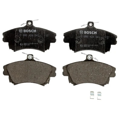 Afbeelding van BOSCH 0 986 424 541 Remblokkenset Low Metallic Met akoestische slijtagewaarschuwing anti kreukplaat, schroeven toebehoren