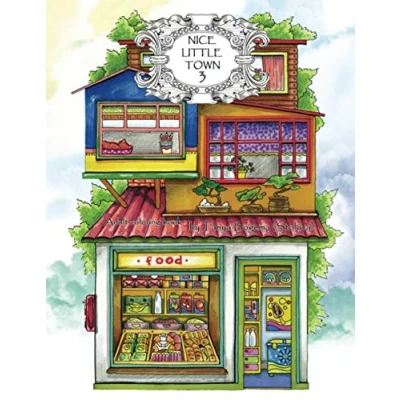 Afbeelding van Nice Little Town 3 Tatiana Bogema Adult Coloring Book Kleurboek voor volwassenen