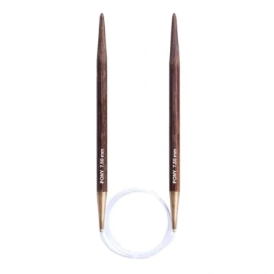 Afbeelding van Pony Perfect hout (80 cm, 7,50 mm) rondbreinaalden 1 stuk