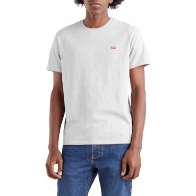 Image de Levi&#039;s Homme T Shirt Ss Original Housemark Tee, Light Mist Heather, S