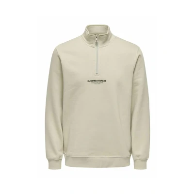 Afbeelding van Only &amp; Sons Onscurated Sweater, Heren, Maat: XS, Silver lining