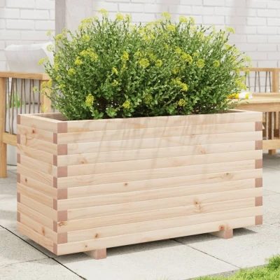 Afbeelding van Plantenbak 90x40x49,5 cm massief grenenhout