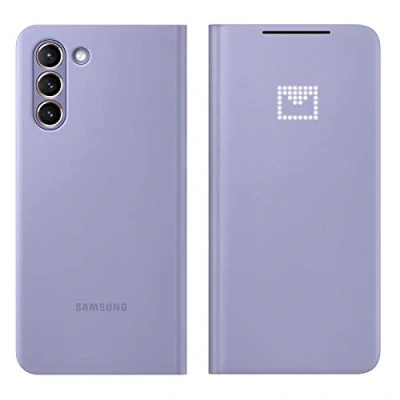 Afbeelding van Samsung LED View Bookcase Hoesje Geschikt voor Galaxy S21 Plus Paars