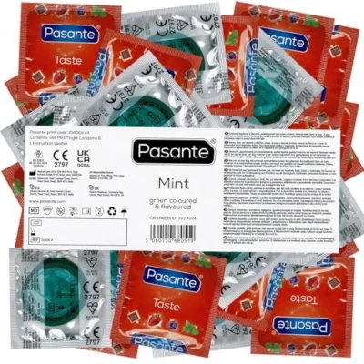 Afbeelding van Pasante Mint Flavour Condooms 144 stuks