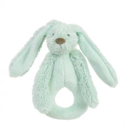 Afbeelding van Happy Horse HASE Richie Lagunfarben Rassel Knuffel voor kinderen, Maat: One Size, Green