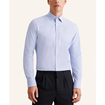 Afbeelding van Seidensticker overhemd heren Regular normale fit blauw geruit