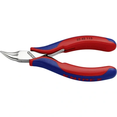 Afbeelding van Knipex 35 42 115 SB Elektronica en fijnmechanica Platte rondbektang 45 gebogen mm
