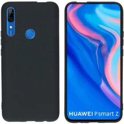Afbeelding van iMoshion Hoesje Geschikt voor Huawei P Smart Z Siliconen Color Backcover Zwart
