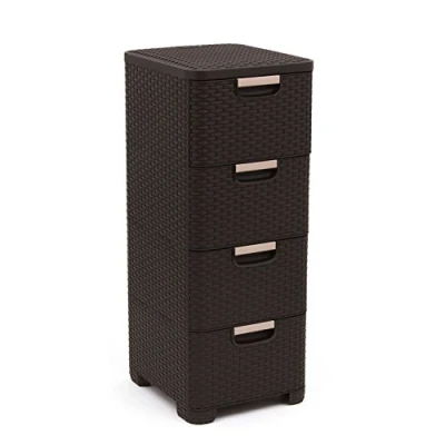 Afbeelding van Curver Style Ladesysteem 4x 14L Bruin