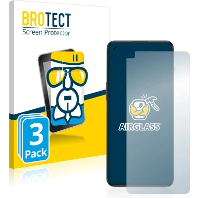 Afbeelding van BROTECT Screenprotector voor OnePlus Nord 2T 5G Folie Beschermfolie Beschermglas transparant (3 Stuks)