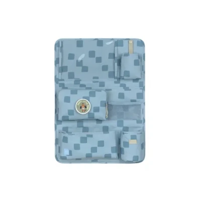Afbeelding van Lässig Organizer reisaccessoires Pattern Party Car Wrap to Go Blue Lichtblauw