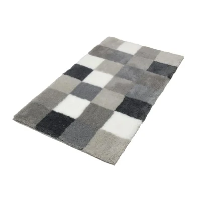Afbeelding van Kleine Wolke Badmat &quot;Caro&quot; 70 x 120 cm grijs/wit