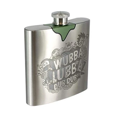 Image de Rick &amp; Morty Flasque Acier Inoxydable 6oz