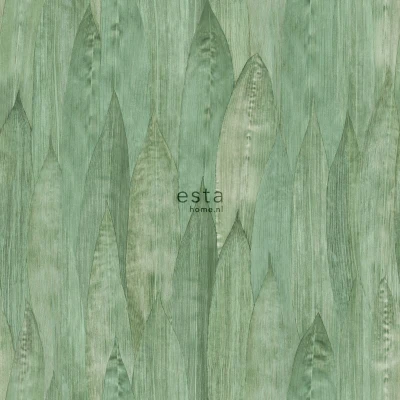 Afbeelding van ESTAhome behang bladeren celadon groen 138986 0,53 x 10,05 m