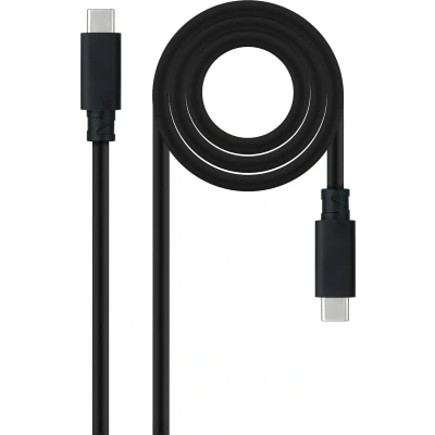 Afbeelding van Cable USB C NANOCABLE 10.01.4100 Black 50 cm