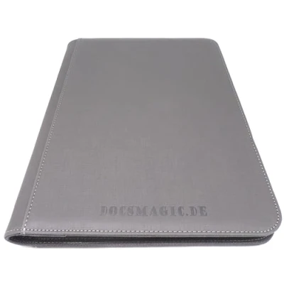 Afbeelding van Docsmagic.de Premium Pro Player 9 Pocket Zip Album Silver 360 kaartbinder MTG PKM YGO