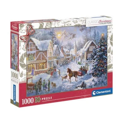 Afbeelding van Clementoni Puzzel 1000 stukjes Maak je klaar voor Kerstmis Klassieke kerstcollectie 69 x 50 cm Van 12 jaar tot Volwassene 81504