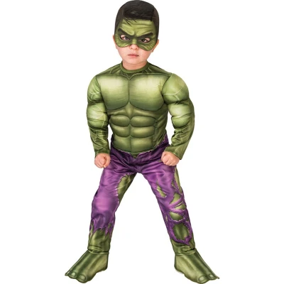 Afbeelding van Rubies De Hulk Deluxe kostuum jongens (maat XXS 3 4 jaar)