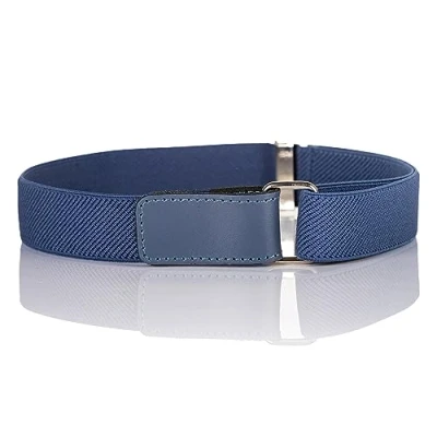 Afbeelding van Olata Kinderriem, elastisch, verstelbaar met gespen en haken, 0 15 jaar, Blauw
