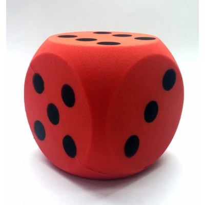 Afbeelding van Basic Dobbelsteen Soft Rood 16 Cm