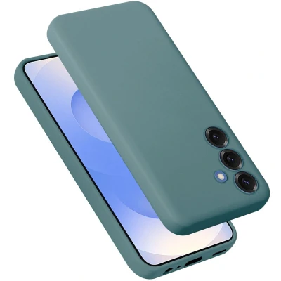 Afbeelding van Cadorabo Hoesje geschikt voor Samsung Galaxy S25 Plus in LIQUID GROEN Beschermhoes gemaakt van flexibel TPU silicone Case Cover