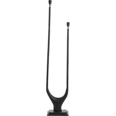Afbeelding van Light&amp;living Vloerlamp 2L 31x18x149 cm GAVI mat zwart