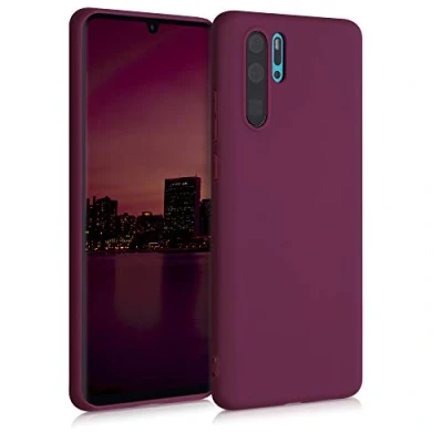 Afbeelding van kwmobile telefoonhoesje geschikt voor Huawei P30 Pro Hoesje smartphone Back cover in bordeaux violet
