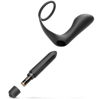 Afbeelding van Prostaat Vibrator &amp; Cockring Zwart