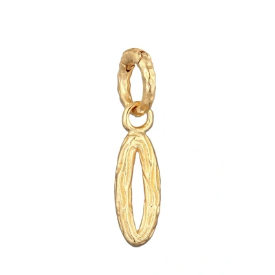 Afbeelding van Elli Organic Letter O Hanger goldcoloured, Dames, Maat: One Size, Gold coloured