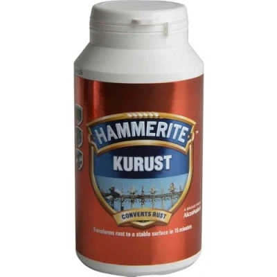 Afbeelding van Hammerite Kurust Metalen vlekverwijderaar, roestwerende behandeling en roestomvormer voor binnen buiten, van metaal het verwijderen bruine vlekken, 90 ml