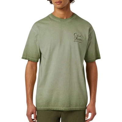 Afbeelding van Scotch &amp; Soda Inside OUT COLD DYE Tshirt print, Heren, Maat: Medium, Green