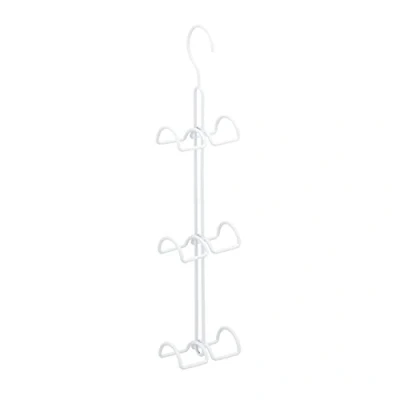 Afbeelding van Relaxdays tassen opberger 6 haken handtas hanger organiser opbergsysteem wit